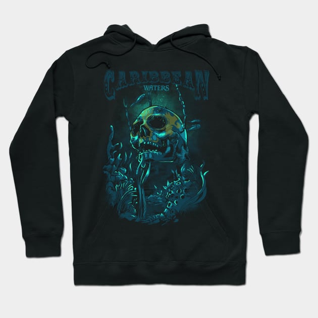 Caribbean Waters Hoodie by Gleydson Barboza